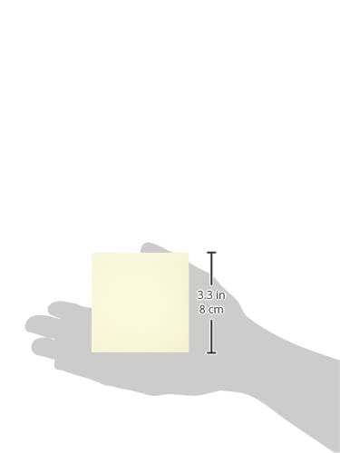 Q-Connect Quick Note Cube - Yellow Sticky Notes | 76 x 76mm | 400 Sheets 3