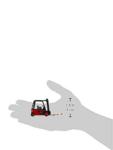 Siku 1311 Linde Forklift Truck - Movable Fork & Mast, Metal/Plastic, Red/Black 8