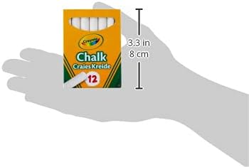 Crayola Anti-Dust Chalk 01.0280.10 - White Chalk for Blackboards