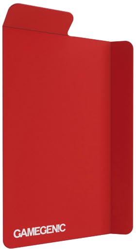Gamegenic 100-Card Deck Holder - Red Double-Sleeved TCG Storage with Cobra Neck Closure