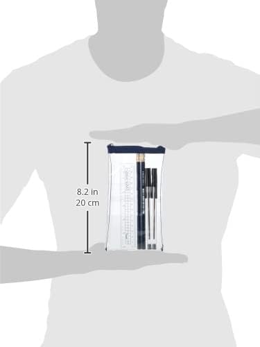 Helix Oxford Blazer Buddy Kompaktes, transparentes Federmäppchen-Schreibset 7