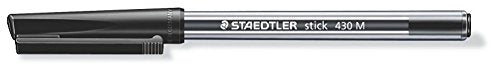 STAEDTLER Stick 430 Ballpoint Pens - Medium Point Black Ink | Pack of 50 | Airplane Safe 3