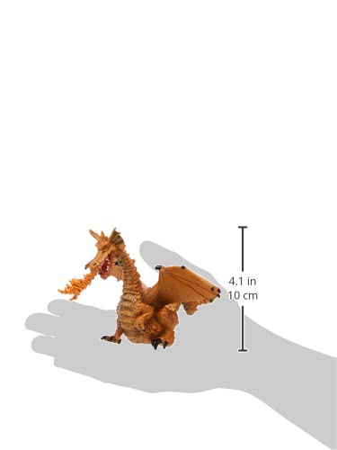 Papo 39095 Gold Dragon with Flame - Enchanted World Fantasy Figure for Kids 3+ 5