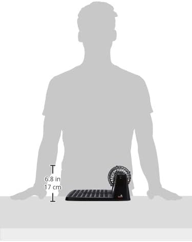 noris 606150493 Bingo Drum Set with 90 Balls, 12 Cards & Chips - Ocean Tides