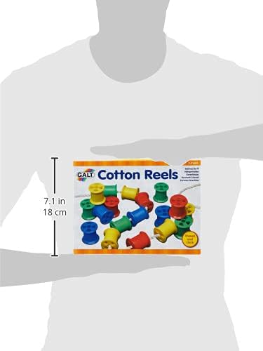 Galt Cotton Reels Threading Toy - Educational Stacking & Threading Set for Ages 3+