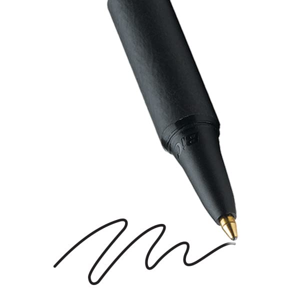 BiC Soft Feel Clic Grip Ballpoint Pen, Pack of 15, Black