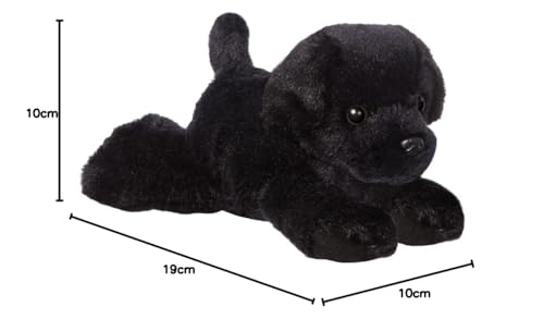Aurora Mini Flopsies Black Labrador Dog - Soft Plush Toy, 8in 3