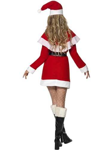 Smiffys Miss Santa Fleece Costume - Size 12-14 13
