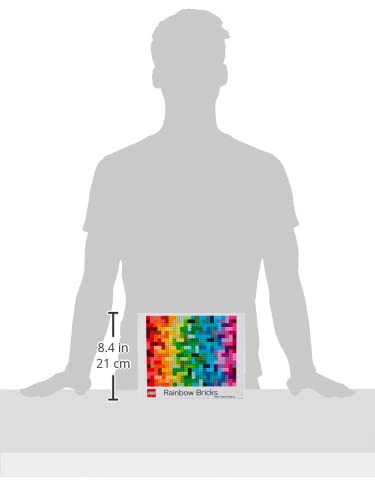 LEGO Rainbow Bricks Puzzle - 1000-Piece Gradient Challenge for Adults & Kids 10