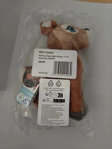 NICI Mala Magic Cuddly Fawn 17cm - Sustainable Plush Toy from Magical Forest Collection 7
