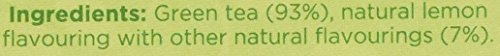 Tetley Green Tea Lemon 50 Tea Bags, 100g - Citrus Infused Green Tea 10