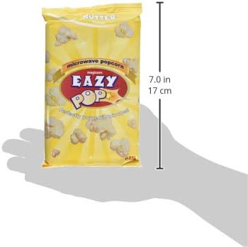 Eazypop Microwave Popcorn Butter Flavour 85g (Pack of 16)