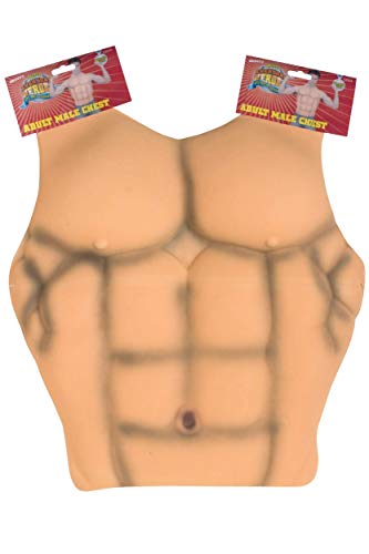 Smiffys Male EVA Muscle Chest - Flesh Tone Costume Accessory for Fancy Dress & Halloween 5