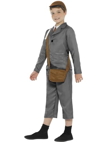 Smiffys WW2 Evacuee Boy Costume - Kids Historical Fancy Dress 5