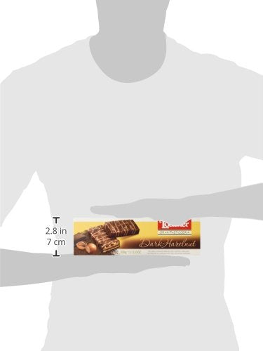 Loacker Gran Pasticceria Dark Chocolate Hazelnut Biscuits, 100g Box (Pack of 3)