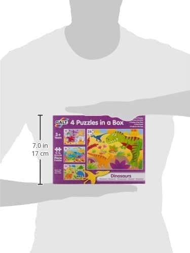 Galt Toys 4 Puzzles in a Box - Dinosaur Jigsaw Puzzle Set for Kids Ages 3+ 9