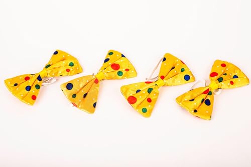 SHATCHI Clown Bow Tie Small Spotted Polka Dots Fancy Dress Party Accessory 12