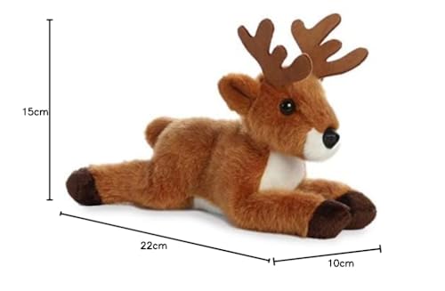 Aurora Mini Flopsie Deer - 8in Soft Plush Toy for Babies & Kids 3