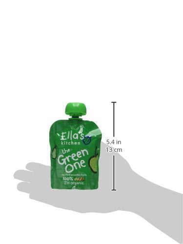 Ella's Kitchen The Green One Smoothie Fruits 6+ Months, Organic Fruit Snack, Pack of 5 (450g) 4