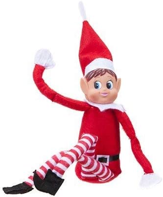 GLOW Elves Behavin' Badly - Elvie (Girl) Soft Body Vinyl Face Christmas Elf Figure