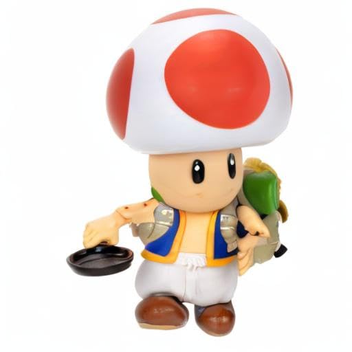 Super Mario Bros. Movie - 5" Toad Action Figure with Frying Pan Accessory 13
