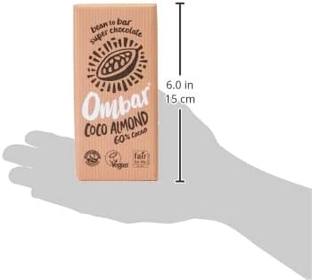 Ombar Coco Almond Vegan Chocolate Bar - Organic Fair Trade Dairy Free 60g