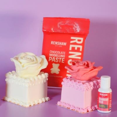 Renshaw White Chocolate Modelling Paste - 250g | Sets Firm | Easy to Use for Cake Decorating