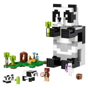 LEGO 21245 Minecraft The Panda Haven Set - 3-Floor Movable Panda House Playset for Kids 8+ 12