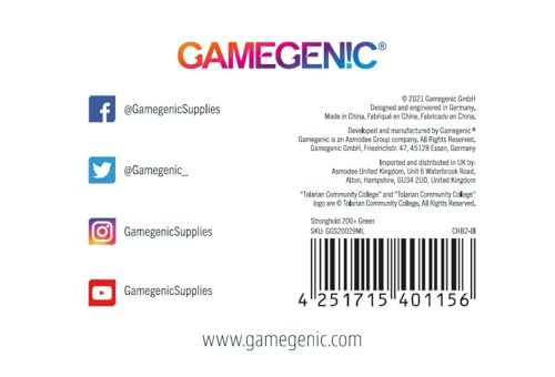 Gamegenic Stronghold 200-Card Convertible Deck Box - Green for TCG Storage 5