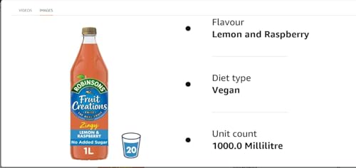 Robinsons Fruit Creations Zitronen-Himbeer-Kürbis 1L 4