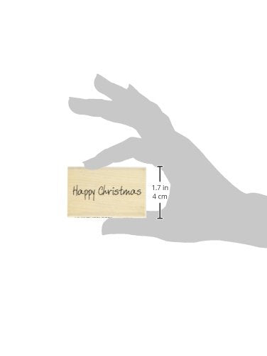 Art Stamps Scribbled Happy Christmas Inca Stamp - Medium, Black 4
