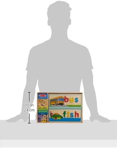 Melissa & Doug See & Spell Wooden Puzzle - Educational Learning Toy for Kids 4-6 3