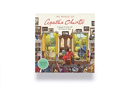 The World of Agatha Christie - 1000-Piece Jigsaw Puzzle Featuring Poirot, Miss Marple & Classic Mysteries