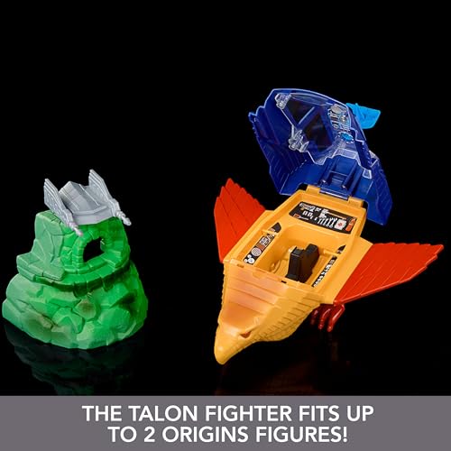 Masters of the Universe Origins Talon Fighter and Point Dread - 5.5-Inch Scale Vehicle and Outpost Playset for Ages 6+ 7