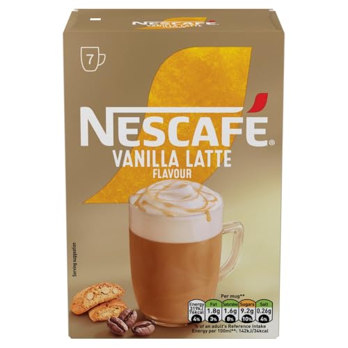 NESCAFÉ Vanilla Latte Instantkaffee 7 x 18,5 g Beutel 3