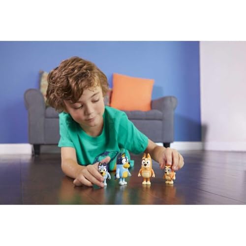 Bluey Family 4-Pack Figurines - Poseable Characters for Imaginative Play 14