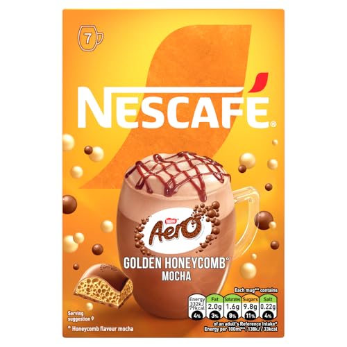 NESCAFÉ Aero Golden Honeycomb Mocha - 7 Sachets Instant Coffee Drink 3