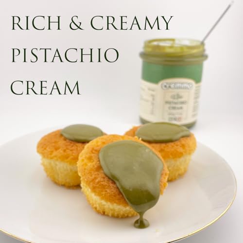 Cremmo Pistachio Cream Spread 200g Glass Jar - 45% Pistachio Content, Smooth & Fluid Italian Spread 4