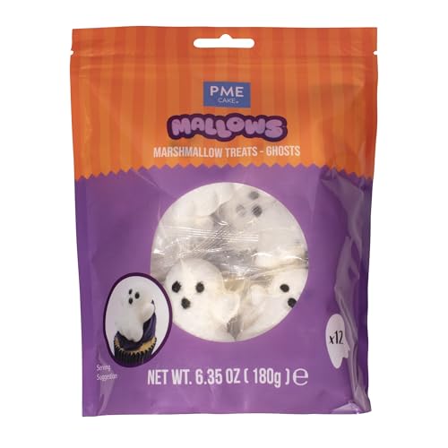 PME - Halloween Marshmallow Cake Toppers Pack of 12 Ghosts (180g) 6