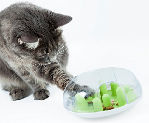 Catit Senses Treat Maze - Interactive Slow Feeder for Indoor Cats | Plastic | Red 3