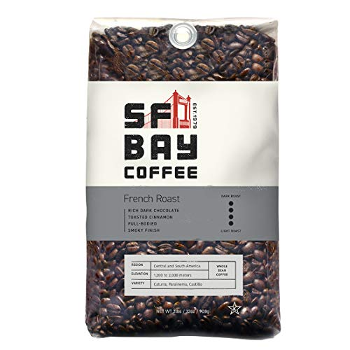 San Francisco Bay French Roast Whole Bean Coffee 908g - Dark Roast Arabica