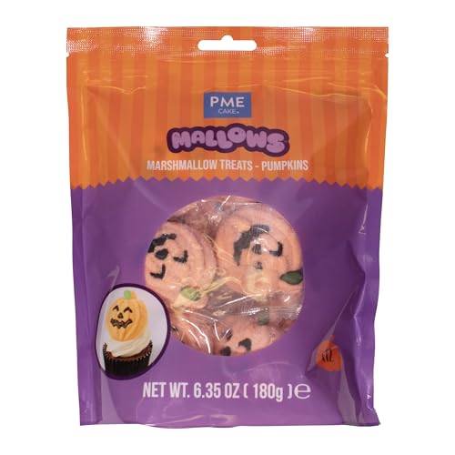 PME - Halloween Marshmallow Cake Toppers Pack of 12 Pumpkins (180g) 6