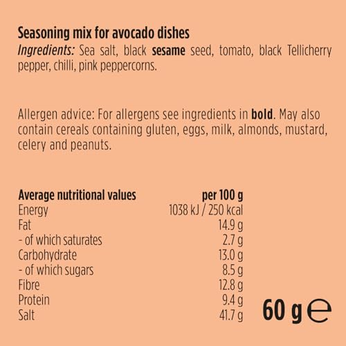 Just Spices Avocado-Topping, 60 g – Natürliches, knuspriges Gewürz für Avocado-Gerichte 7