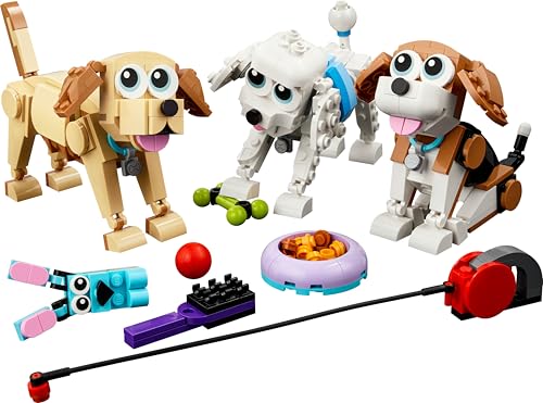 LEGO Creator 3-in-1-Bauset „Entzückende Hunde“ – 7 Rassenfiguren für Kinder ab 7 Jahren 11