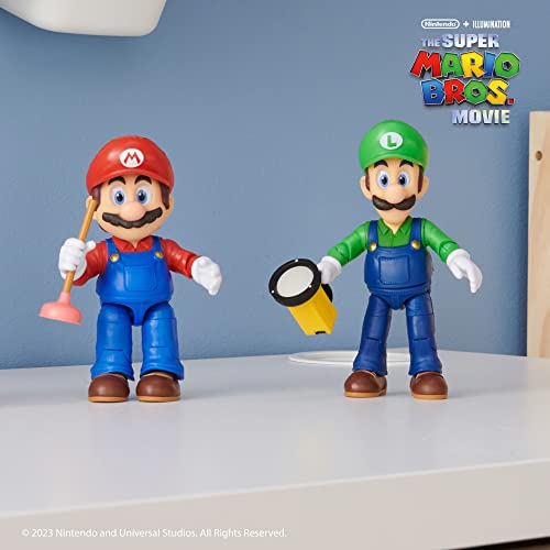 The Super Mario Bros. Movie - 5" Mario Action Figure with Plunger Accessory 19