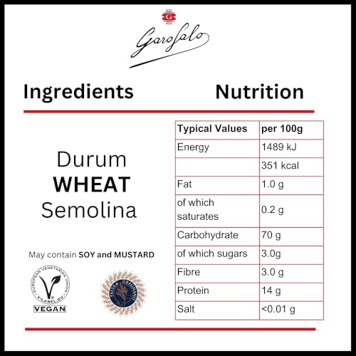Garofalo Semi Di Melone Italian Soup Pasta - Vegan, Short Pasta Shape, 500g 7