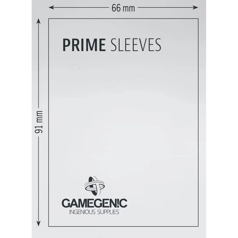 Gamegenic Prime Sleeves - 100-Pack Blue Card Protectors for Trading Card Games