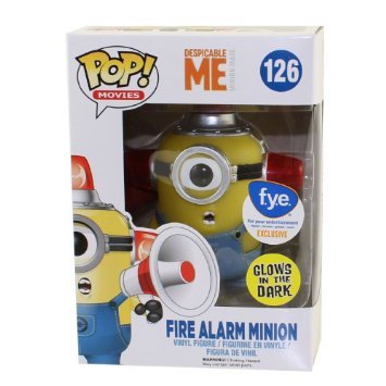 Funko Fire Alarm Minion #126 Glow in the Dark Exclusive Vinyl Bobblehead Figure