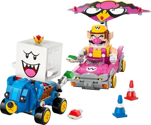 LEGO Super Mario: Mario Kart – Wario & King Boo Playset - 512-Piece Building Toy for Ages 8+ 12