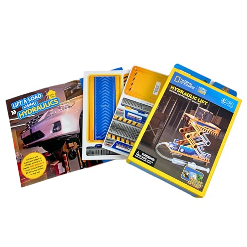 National Geographic Hydraulic Lift Educational Kit - Build Your Own STEM Toy for Ages 5+ 7